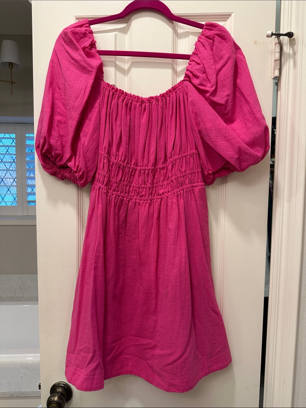 Anthropologie Maeve puff sleeve dress size medium